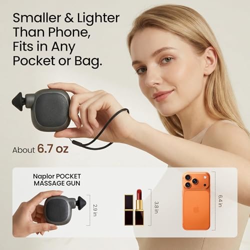 Mini Massage Gun, Small Handheld Muscle Massager for Face Neck Scalp - Image 2