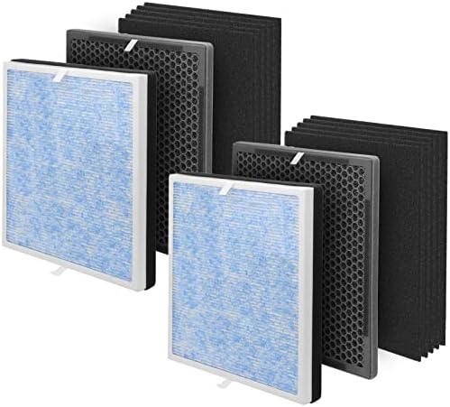 Ulrempart Replacement Air Filter Compatible with RENPHO Model RP-AP001, RP-AP002, RP-AP001S, 10-Pack Extra Charcoal Filters, 2X Activated Carbon Filters and 2X H13 Filters by Ulrempart