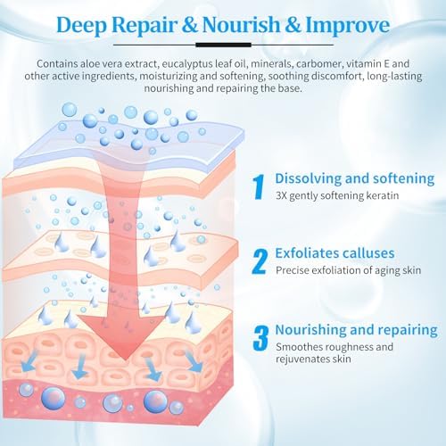 Pedicure Kit Foot Soak Set: Bubble Salt, Sugar Scrub, Massage Mask, Massage Lotion in a Box, 4 Step Foot Spa Kit for Dry Feet, Softens Calluses(1 Set Pacific Waves) - Image 3
