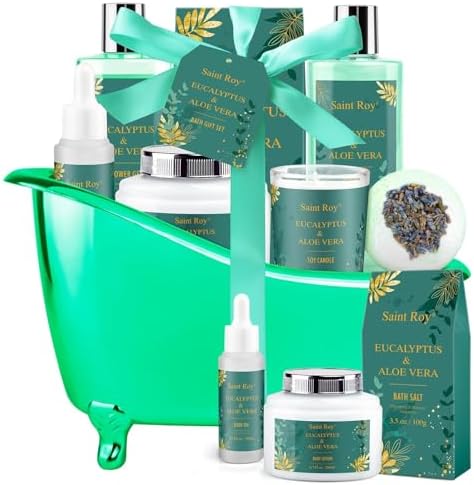 Spa Gifts for Women & Men Spa Gift Basket, bath and body Basket, Christmas by SaintRoy