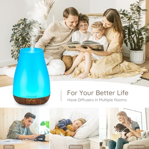 Homeweeks Essential Oil Diffuser for Room 100 ML 1 Pack - Image 2