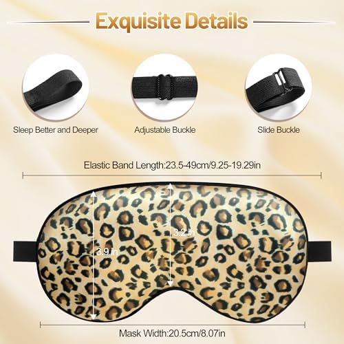 Silk Sleep Mask, Blackout Eye Mask for Sleeping with Adjustable Strap - Image 2