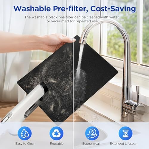 MOOKA Air Purifier for Home Bedroom Large Room 2200 Ft², True HEPA Filter - Image 3