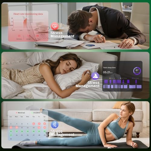 Smart Ring Fitness & Health Tracker with Display Screen for Men Women - Image 5