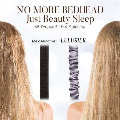 LULUSILK Mulberry Silk Sleep Eye Mask for Sleeping Women Men, Charcoal Gray - Image 6