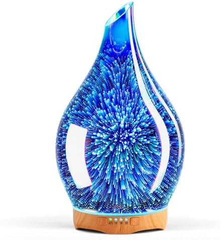 Porseme Essential Oil Diffuser 280ml Handmade Glass Diffuser 7H Runtime by Porseme