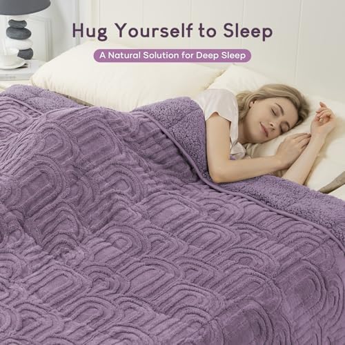 Cottonblue Jacquard Weighted Blanket for Adults 20 lbs Queen Size 60"x80" - Image 2