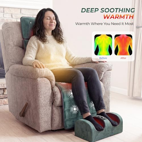 Full Body Massage Mat with Heat, 10 Motors, Detachable Massager Pad - Image 3