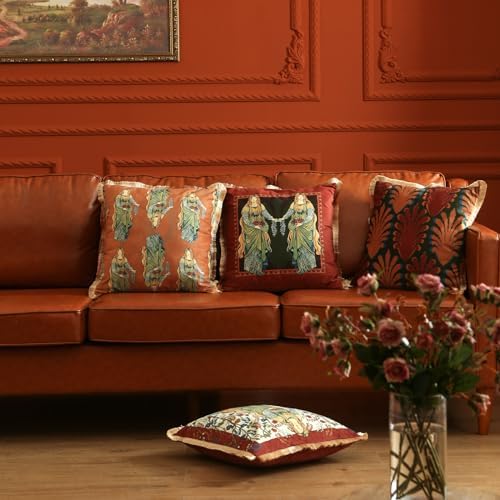 patdrea Designer Velvet Throw Pillow Cover,Set of 2,18"x18"-OldlegendC - Image 6