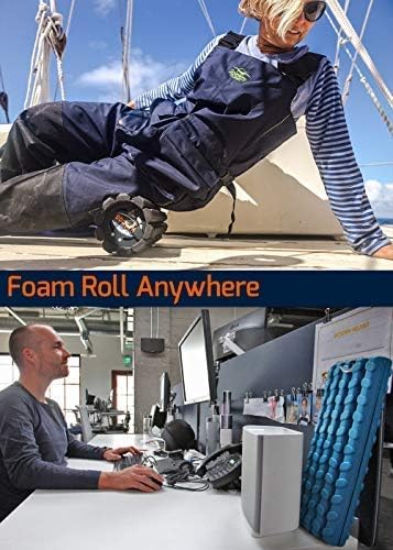 Brazyn Morph Bravo Foam Roller Bundle for Home, Gym, Office, Travel, Athletes | Collapsible & Lightweight Roller for Trigger Point Massage & Mobility Stretching Strap | Multi-Functional 12-Loop Strap - Image 4