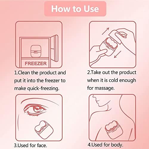 OPENDGO Ice Roller for Face Eyes Body,Cold Facial Ice Roller Massager for Eye Puffiness, Migraine, Pain Relief, Minor Injury, Facial Skin Care Products,2 in 1 Ice Face Roller Cold Therapy Tools - Image 7