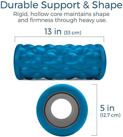Teeter Massage Foam Roller - Textured for Deep Tissue Muscle Relief to Boost Recovery, Flexibility, Mobility - Back Pain Relief, Sports Massage, Myofascial Release - Image 3
