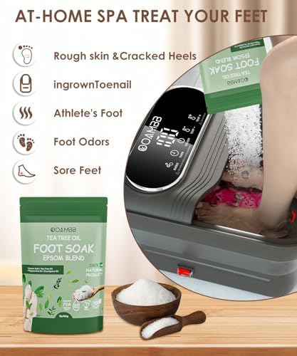 OOAMBB Collapsible Foot Spa Bath, Dark Grey + Green - Image 3
