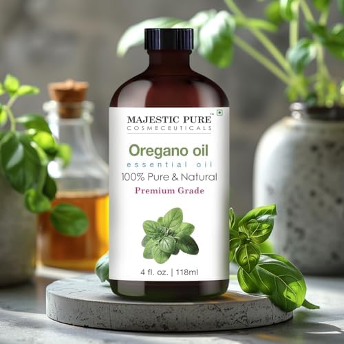 Majestic Pure Essential Oil with Glass Dropper - 100% Pure and Natural - Essential Oils for Diffuser, Aromatherapy, Soap and Candle Making, Oregano Essential Oil, Oregano Oil, 4 Fl Oz - Image 3