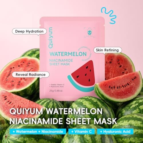 QUIYUM 32pc Fruit Mask Set, 3-in-1 Face Eye Lip Care Kits for Women & Teens - Image 3