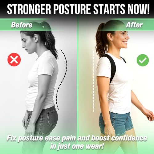 Posture Corrector for Women and Men – Adjustable Back Brace Posture Corrector & Upper Back Support – Back Straightener Posture Brace for Shoulder, Neck & Back Pain Relief – Comfortable Back Posture Corrector - Image 6