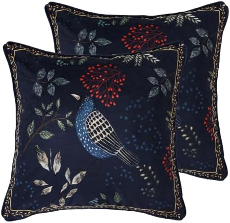 patdrea French Velvet Throw Pillow Cover,Set of 2,18"x18"-Doodle A by patdrea