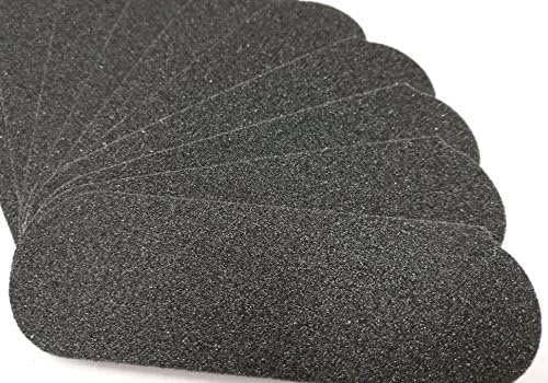 120 GRIT Stainless Steel Pedicure File Refill Pads, 60 Count (120 GRIT Black) by LEDMask