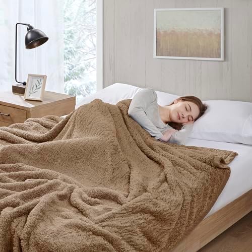 Woolrich Burlington Berber Blanket Super Soft, Cozy Lightweight Cover with Luxurious Velvet Binding, Modern Trendy All Season Bedspread Bedding-Set, Twin 66" W x 90" L Brown - Image 3