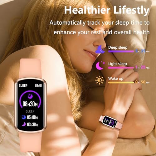 Health Fitness Tracker, Smart Watch with 24/7 Heart Rate, Activity Tracker with Blood Pressure and Blood Oxygen Monitor, 120 Sport Mode Waterproof Sleep Tracker for Women Men - Image 5