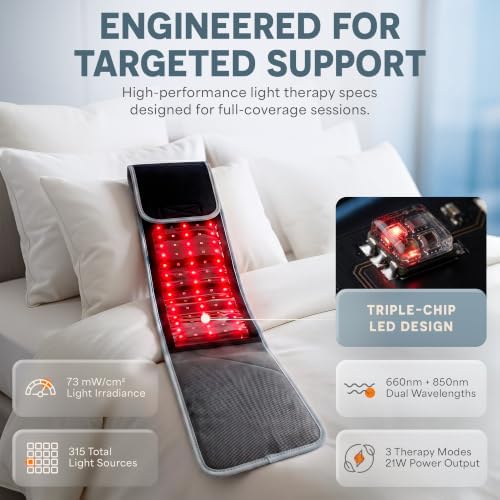 Lifepro Allevared Red Light Therapy Belt -105 Triple Chip LED Belt - Image 5