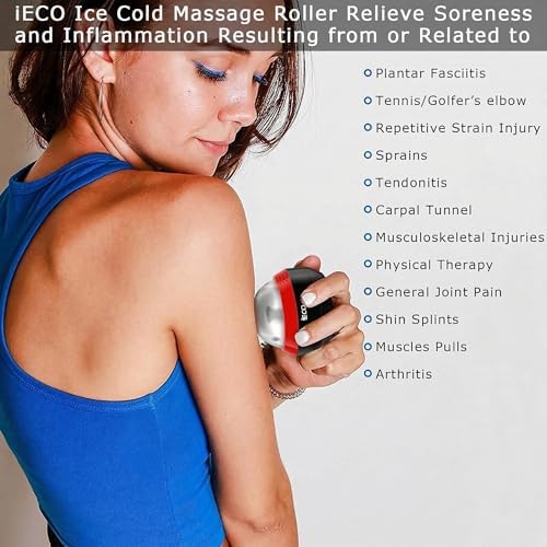 iECO Massage Ice Roller Ball Cold & Heat Therapy Plantar Fasciitis Roller - Image 6