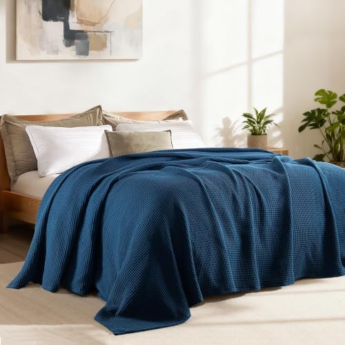 Exclusivo Mezcla 100% Cotton Breathable Waffle Blanket Twin Size, 60"x80" - Image 5