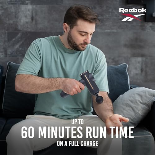 Reebok - Deep Tissue Massage Gun with Multiple Heads and Speed Settings - Image 7