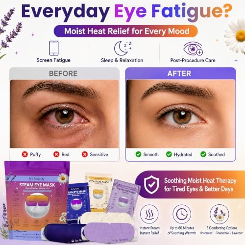 Eye Serenity Steam Eye Mask, Heated Eye Mask Fast Relief for Stye, Variety - Image 6