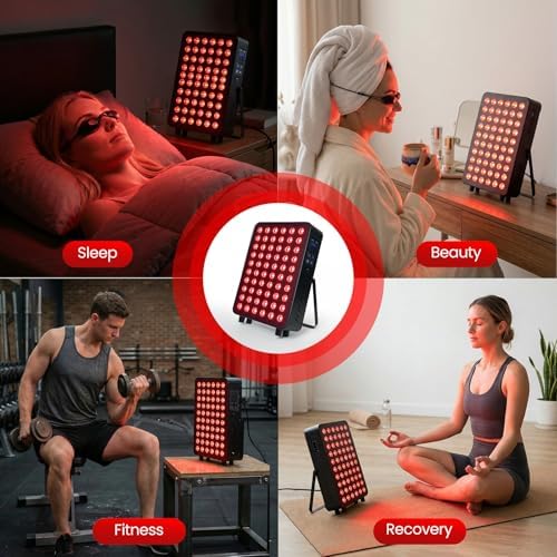 Rika LED facial massager. Photo LED light therapy Facial Massager, Light Therapy Device for Acne, Vibration Skin Firming Care - Image 2