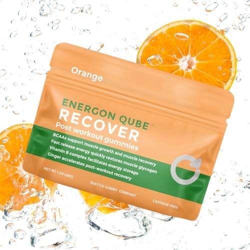 SGC Recover Post-Workout Gummies, Orange Ginger, 12-Pack by SeattleGummyCompany