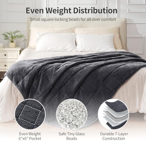 Uttermara Weighted Blankets for Adults Queen Size, 20lbs 60x80 inches - Image 6