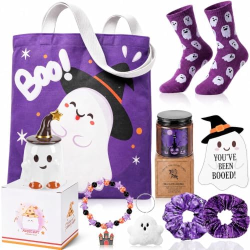9 Pcs Boo Basket Stuffers for Women, Halloween Spooky Gifts, Witch by Romooa