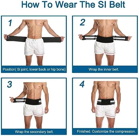 Paskyee Sciatica Belt, Sacroiliac Hip Band for Men Women - Sciatic, Lower Back, Si Joint, Pelvic pain Relief Regular - Image 5