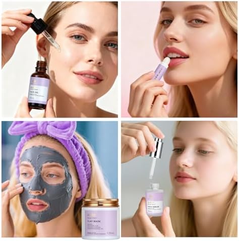 Gifts for Women, 30Pcs Lavender Skin Care Gift Set for Women, Bath & Body Gifts Basket Set, Home Spa Self Care Gift, Essential Oil, Anniversary, Face Serum, Pampering Gift, Birthday, Christmas, Wife - Image 4
