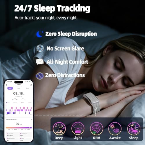 Smart Bracelet,Health and Fitness Trackers Screenless Band - Image 2