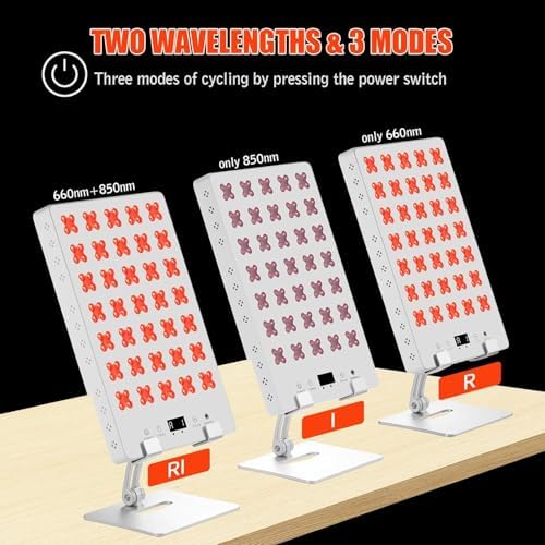 Red Light Therapy Panel for Body, 660nm Red & 850nm Near Infrared Light Therapy Panel for Full Body & Face Supports Pain Relief, Skin Care, Recovery, Sleep & Performance - Image 4