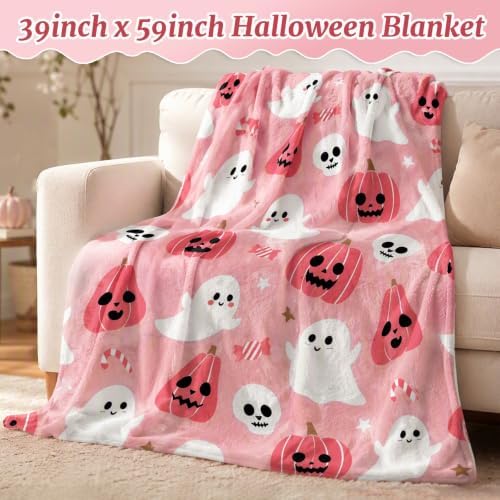 Womens Pink Gift Set Halloween Gifts for Women Cute Halloween Boo Basket Her Sister Friend Adults With Spooky Glass Cups - Image 6