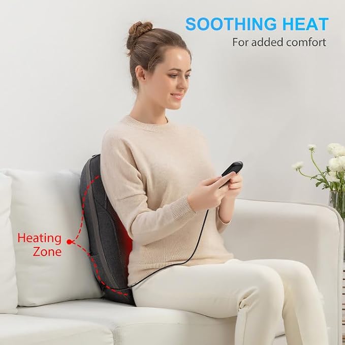 CooCoCo HSA Store Eligible Shiatsu Back Massager with Heat, for Office Home - Image 5