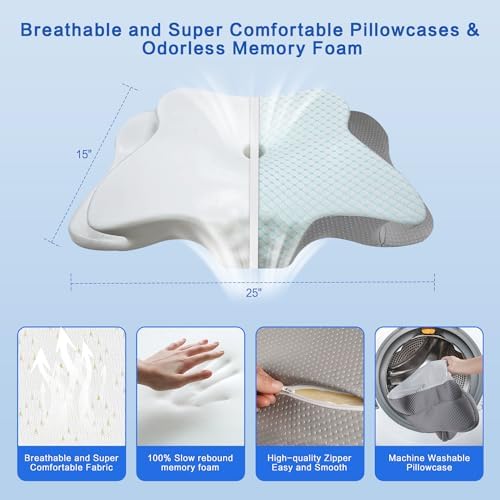 Pain Relief Cervical Pillow for Neck Support,Adjustable Ergonomic Pillow - Image 5