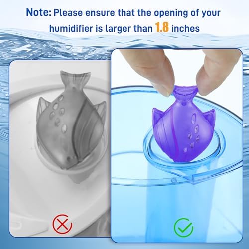 Humidifier Cleaning Fish for Humidifiers and Fish Tanks, Purple, 12 Pack - Image 4