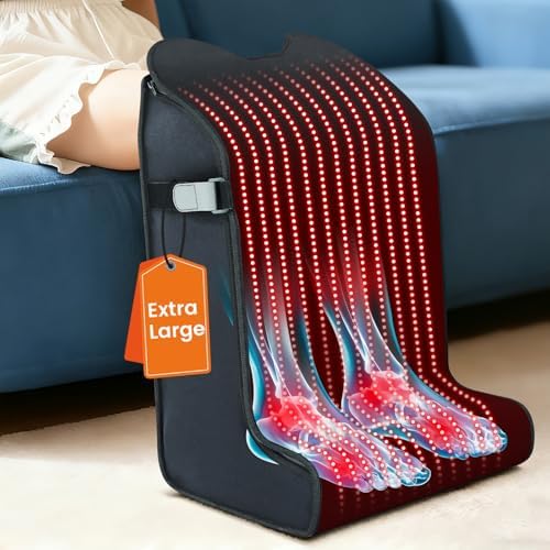 Red Light Therapy for Feet & Legs, 480 LEDs Infrared Wrap with 3-in-1 Chips by LIGHTIUM