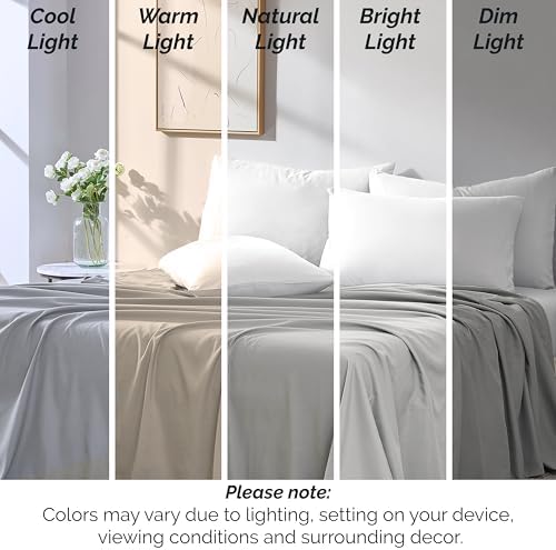 Twin XL Flat Sheets Only 2 Pack Microfiber Oversized Hotel Quality Grey - Image 6