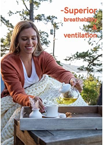 YnM Velvet Weighted Blanket, Handmade Chunky Knitted Design, Soft and Cozy, Temperature Regulating and Breathable, Machine Washable Throw for Sleep or Home Decor (Avocado Green, 85x103 Inch, 30lbs) - Image 5