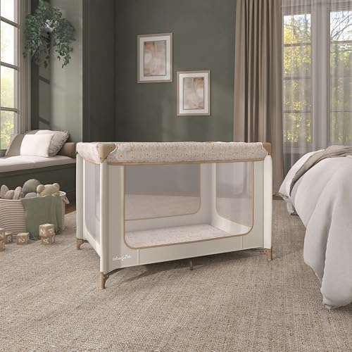 Dream On Me Zodiak Portable Playard, Compact for Travel, Carry Bag, Beige - Image 6