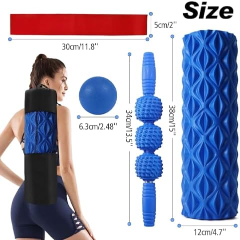 5 in 1 Foam Roller Set High Density Patented Foam Roller for Exercise - Image 6