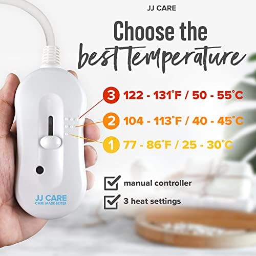 JJ CARE Massage Table Warmer 31"x71", Manual 3 Heat Control Fleece Pad, Heated Massage Table, 12 FT Cord, Overheat Protection - Image 6