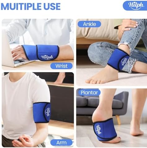 Hilph Wrist Ice Pack Wrap, Carpal Tunnel Relief Wrist Brace with 2 Gel Pack - Image 5
