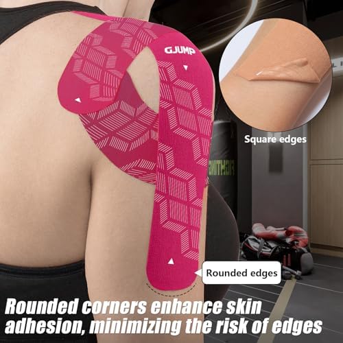 Kinesiology Tape, 40 Count Precut Strips 2 Rolls Original Cotton Tape - Image 2