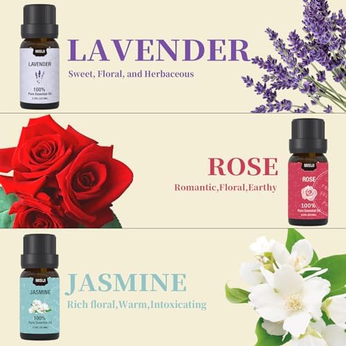 Essential Oils Set- Essential Oils for Diffuser for Home,Diffuser Oils Scents for Aromatherapy,Laundry,Candle&Soap Making,Humidifiers 6 X 10 ML - Image 4